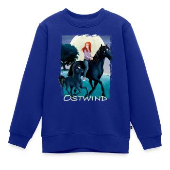 Ostwind Pferde und Mika Mondschein - Kinder Premium Organic Sweatshirt - Royalblau - Vorne - AI Model Kid Female (0cm)