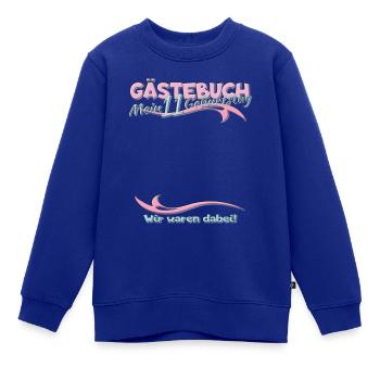 11. Geburtstag Mädchen & Junge Gästebuch - Kinder Premium Organic Sweatshirt - Royalblau - Vorne - AI Model Kid Female (0cm)
