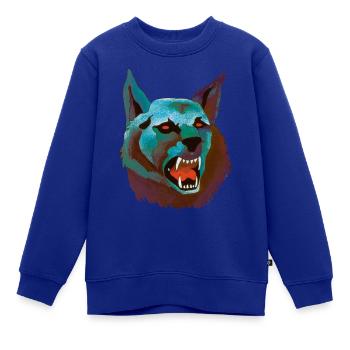 Die Drei ??? und der Karpatenhund Cover - Kinder Premium Organic Sweatshirt - Royalblau - Vorne - AI Model Kid Female (0cm)