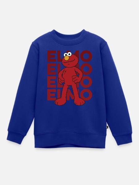 Sesamstraße Elmo Pose - Kinder Premium Organic Sweatshirt - Royalblau