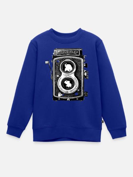 Kamera - Kinder Premium Organic Sweatshirt - Royalblau