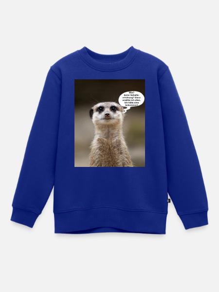 Erdmännchen - Kinder Premium Organic Sweatshirt - Royalblau