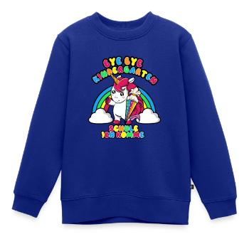 Abschied Kindergarten Schulkind 2022 - Kinder Premium Organic Sweatshirt - Royalblau - Vorne - AI Model Kid Female (0cm)