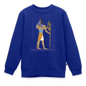 Anubis - Kinder Premium Organic Sweatshirt - Royalblau - Vorne - AI Model Kid Female (0cm)