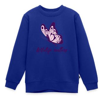 wildlife matters - Kinder Premium Organic Sweatshirt - Royalblau - Vorne - AI Model Kid Female (0cm)