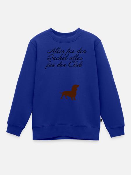 Dackel - Kinder Premium Organic Sweatshirt - Royalblau