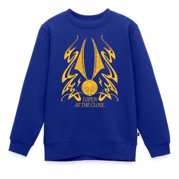 Harry Potter Goldener Schnatz I Open At The Close - Kinder Premium Organic Sweatshirt - Royalblau - Vorne - AI Model Kid Female (0cm)