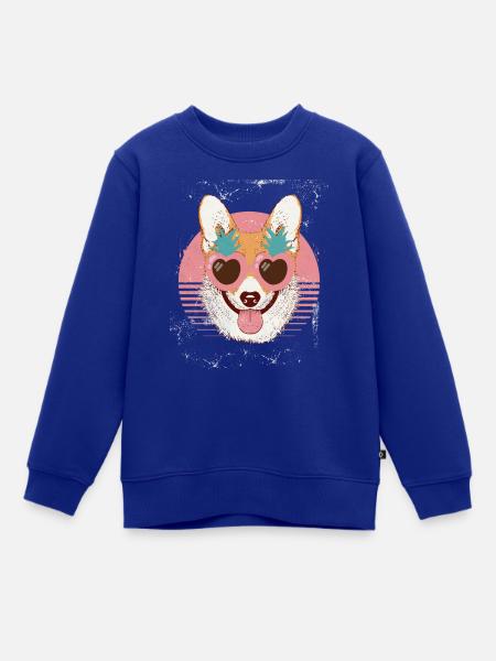 Dogs Life - Kinder Premium Organic Sweatshirt - Royalblau