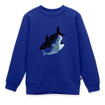 Hai Babykleidung Kinderkleidung - Kinder Premium Organic Sweatshirt - Royalblau - Vorne - AI Model Kid Female (0cm)