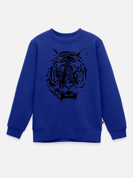 Tiger - Kinder Premium Organic Sweatshirt - Royalblau