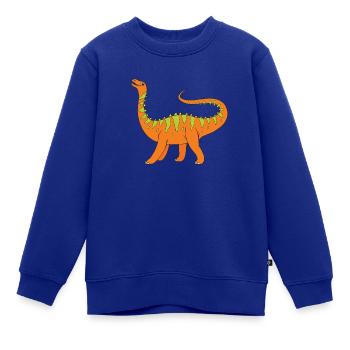 Diplodocus - Süßer Dino - Kinder Premium Organic Sweatshirt - Royalblau - Vorne - AI Model Kid Female (0cm)