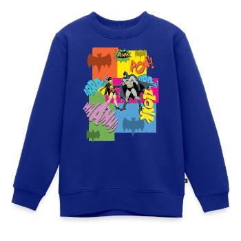 DC Comics Batman Robin Dynamisches Duo Retro - Kinder Premium Organic Sweatshirt - Royalblau - Vorne - AI Model Kid Female (0cm)