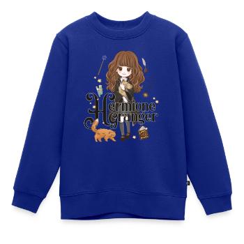 Harry Potter Hermine Granger - Kinder Premium Organic Sweatshirt - Royalblau - Vorne - AI Model Kid Female (0cm)