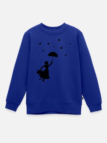 Frau Regenschirm - Kinder Premium Organic Sweatshirt - Royalblau