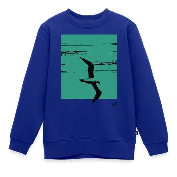 Alcatraz und Flucht - Kinder Premium Organic Sweatshirt - Royalblau - Vorne - AI Model Kid Female (0cm)
