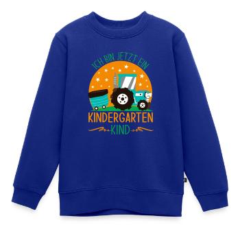 kindergarten Kind Jungen Geschenk - Kinder Premium Organic Sweatshirt - Royalblau - Vorne - AI Model Kid Female (0cm)