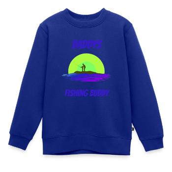Angeln Vater Sohn - Kinder Premium Organic Sweatshirt - Royalblau - Vorne - AI Model Kid Female (0cm)