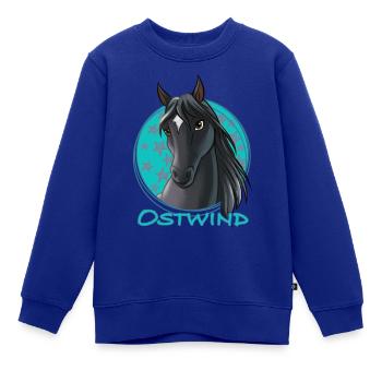 Ostwind Pferd Porträt - Kinder Premium Organic Sweatshirt - Royalblau - Vorne - AI Model Kid Female (0cm)