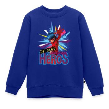 Miraculous Ich Bin Mein Eigener Held - Kinder Premium Organic Sweatshirt - Royalblau - Vorne - AI Model Kid Female (0cm)