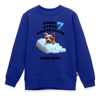Süßer Hund - Kinder Premium Organic Sweatshirt - Royalblau - Vorne - AI Model Kid Female (0cm)