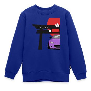 Das Japan Car Style Shirt - Kinder Premium Organic Sweatshirt - Royalblau - Vorne - AI Model Kid Female (0cm)