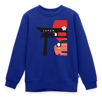 Das Japan Car Style Shirt - Kinder Premium Organic Sweatshirt - Royalblau - Vorne - AI Model Kid Female (0cm)