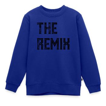 THE REMIX - JUNIOR - KIND - NACHWUCHS - BABY - Kinder Premium Organic Sweatshirt - Royalblau - Vorne - AI Model Kid Female (0cm)