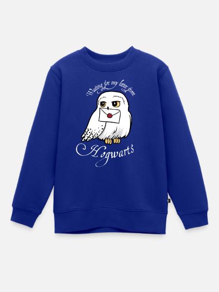 Harry Potter Hedwig Brief - Kinder Premium Organic Sweatshirt - Royalblau