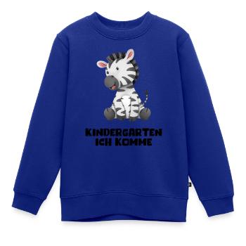 Kindergarten Ich Komme Zebra Kita Geschenk Kiga - Kinder Premium Organic Sweatshirt - Royalblau - Vorne - AI Model Kid Female (0cm)
