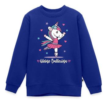 Ballerina Kleine Einhorn Ballett Tänzerin Geschenk - Kinder Premium Organic Sweatshirt - Royalblau - Vorne - AI Model Kid Female (0cm)
