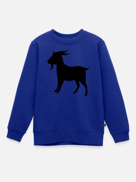 ziege - Kinder Premium Organic Sweatshirt - Royalblau