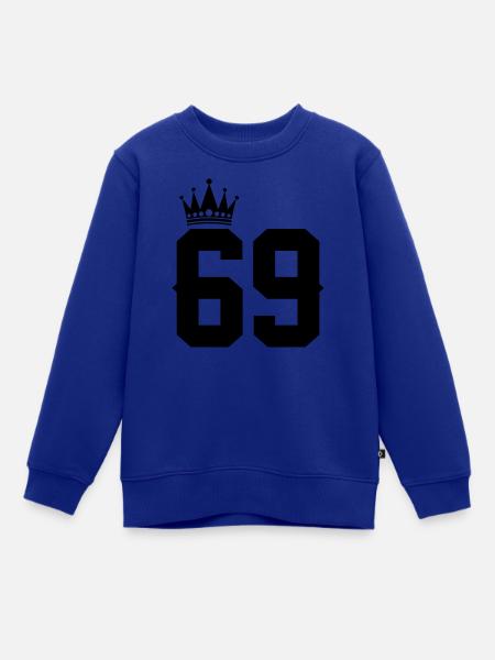 69 - Kinder Premium Organic Sweatshirt - Royalblau