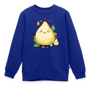 Pearfect Trio - Kinder Premium Organic Sweatshirt - Royalblau - Vorne - AI Model Kid Female (0cm)