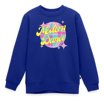 Buntes Modern Dance design für Kinder und Teenies - Kinder Premium Organic Sweatshirt - Royalblau - Vorne - AI Model Kid Female (0cm)