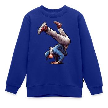 Breakdance-Tanzstil - Kinder Premium Organic Sweatshirt - Royalblau - Vorne - AI Model Kid Female (0cm)