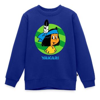 Yakari Gesicht - Kinder Premium Organic Sweatshirt - Royalblau - Vorne - AI Model Kid Female (0cm)