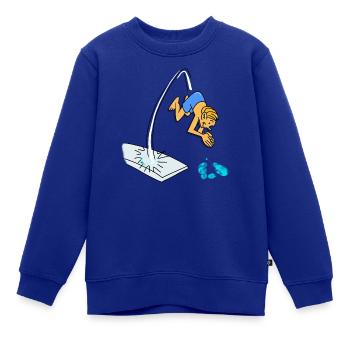 Tauchen vom Sprungbrett, Tauchen. - Kinder Premium Organic Sweatshirt - Royalblau - Vorne - AI Model Kid Female (0cm)