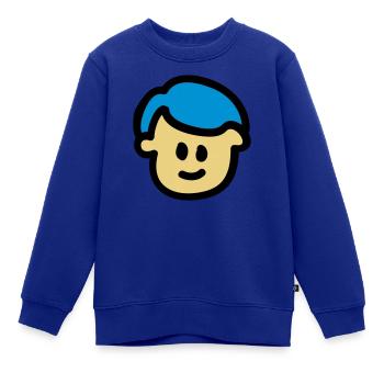 cute boy - kleiner Junge 3 - Kinder Premium Organic Sweatshirt - Royalblau - Vorne - AI Model Kid Female (0cm)