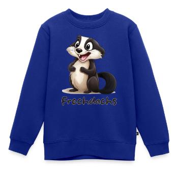 Süßer Kleiner Frechdachs - Kinder Premium Organic Sweatshirt - Royalblau - Vorne - AI Model Kid Female (0cm)