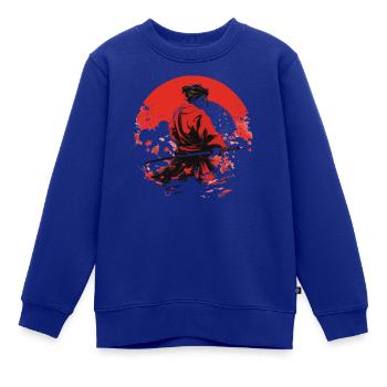 Japanische Kunst Kriegerin Onimusha - Kinder Premium Organic Sweatshirt - Royalblau - Vorne - AI Model Kid Female (0cm)