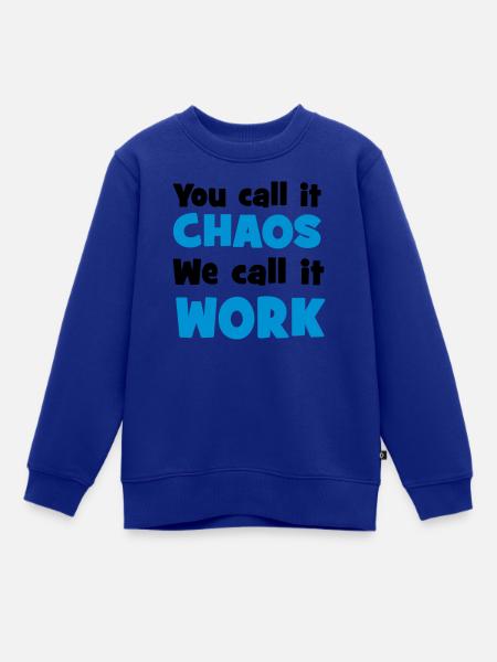 Arbeit - Kinder Premium Organic Sweatshirt - Royalblau