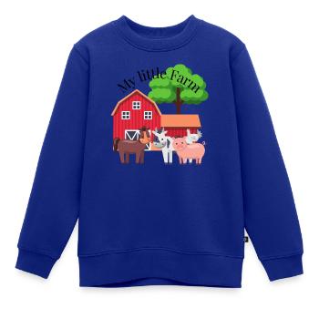 Babysprüche Babykleidung Kinderkleidung - Kinder Premium Organic Sweatshirt - Royalblau - Vorne - AI Model Kid Female (0cm)