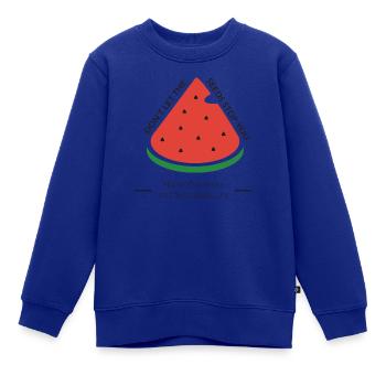 watermelon wassermelone Geschenk seeds - Kinder Premium Organic Sweatshirt - Royalblau - Vorne - AI Model Kid Female (0cm)