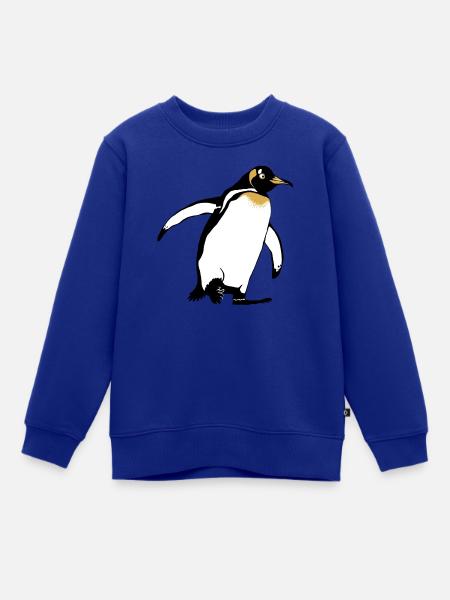 Pinguin - Kinder Premium Organic Sweatshirt - Royalblau