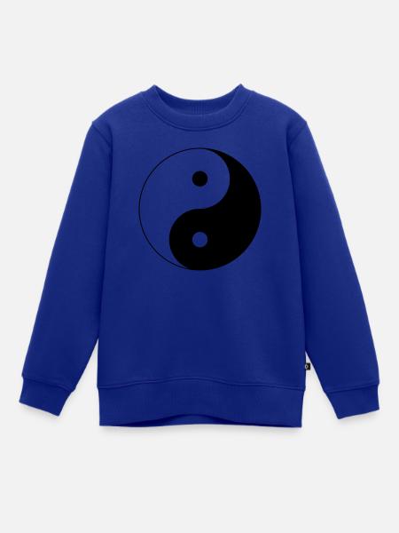 Yin-und-Yang - Kinder Premium Organic Sweatshirt - Royalblau