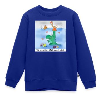 Loch Ness - Kinder Premium Organic Sweatshirt - Royalblau - Vorne - AI Model Kid Female (0cm)