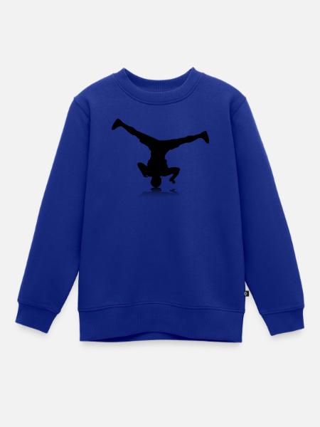 Breakdancer (spin) - Kinder Premium Organic Sweatshirt - Royalblau
