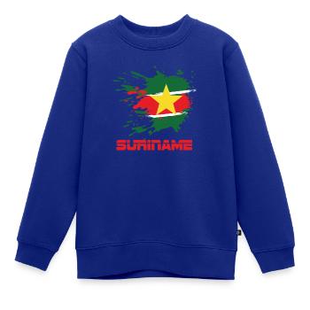 Ich liebe Suriname! - Kinder Premium Organic Sweatshirt - Royalblau - Vorne - AI Model Kid Female (0cm)