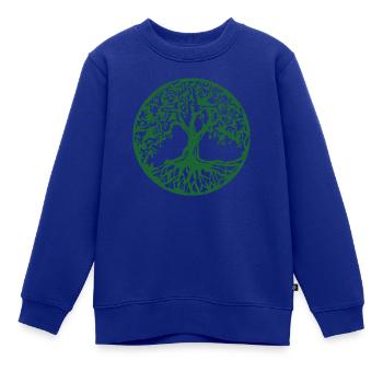 Baum des Lebens - Kinder Premium Organic Sweatshirt - Royalblau - Vorne - AI Model Kid Female (0cm)
