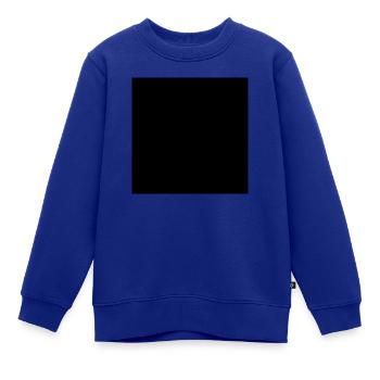 Quadrat schwarz - Kinder Premium Organic Sweatshirt - Royalblau - Vorne - AI Model Kid Female (0cm)